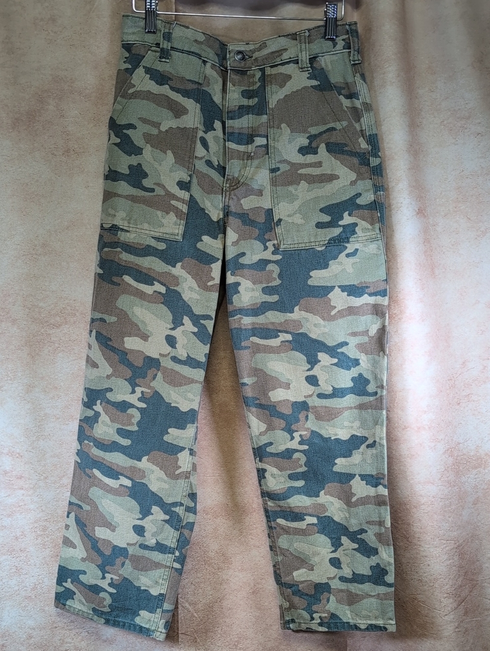 We The Free Women's Camo Cargo Pants - Green/Brown